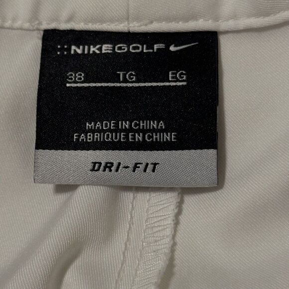 Nike Men's White Dri-Fit Tour Performance Flat‎ Front Golf Shorts Size 38 - Picture 6 of 8